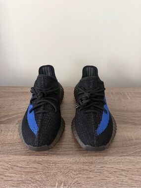 Yeezy Boost 350 V2 Black with Blue Stripe